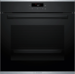 Bosch Serie 4 HBA272BB3 Einbaubackofen, 71 l, Pyrolyse – Schwarz