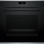 Bosch Serie 4 HBA272BB3 Einbaubackofen, 71 l, Pyrolyse – Schwarz