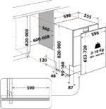 Bauknecht BCIC 3T333 PFE Einbau-Geschirrspüler, 60 cm, 14 Maßgedecke – Bild 6